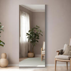 Grote spiegel op maat verzilverd